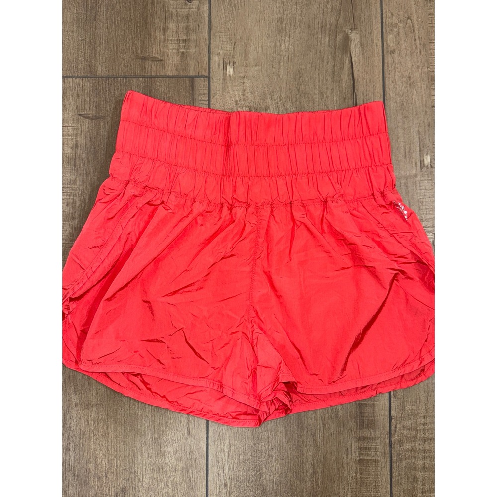 Free People Movement Orange Flowy High Waisted Running‎ Athletic Shorts Women's